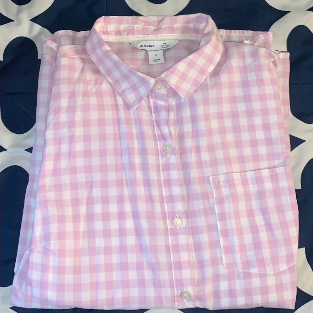 Pink Checkered Long Sleeve